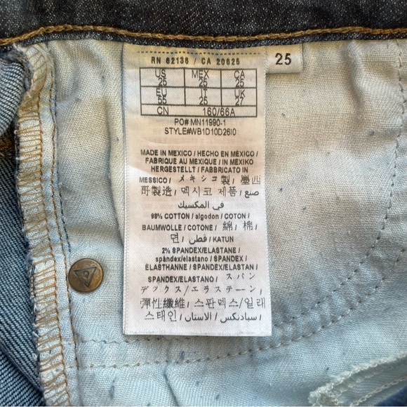 Guess Cutoff Jean Shorts Size 25 - Picture 10 of 10